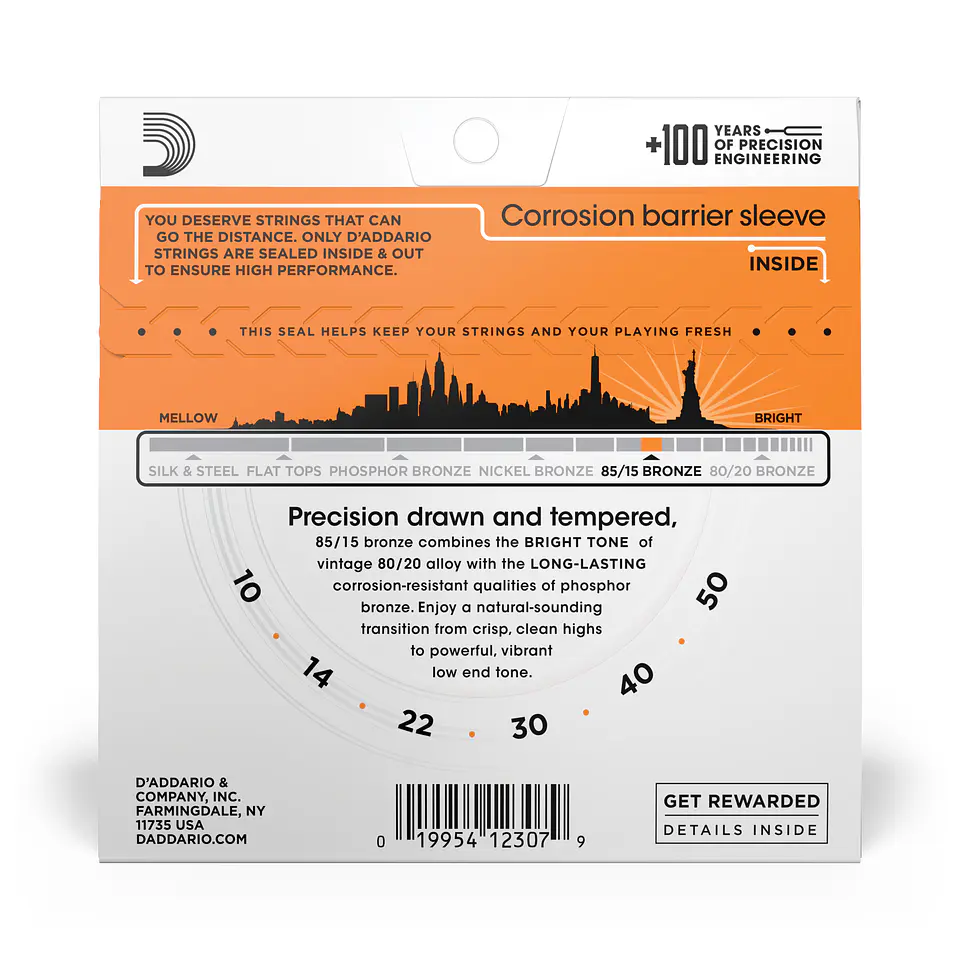 Set Cuerdas Guitarra Acústica 10-50 EZ900 Daddario 3