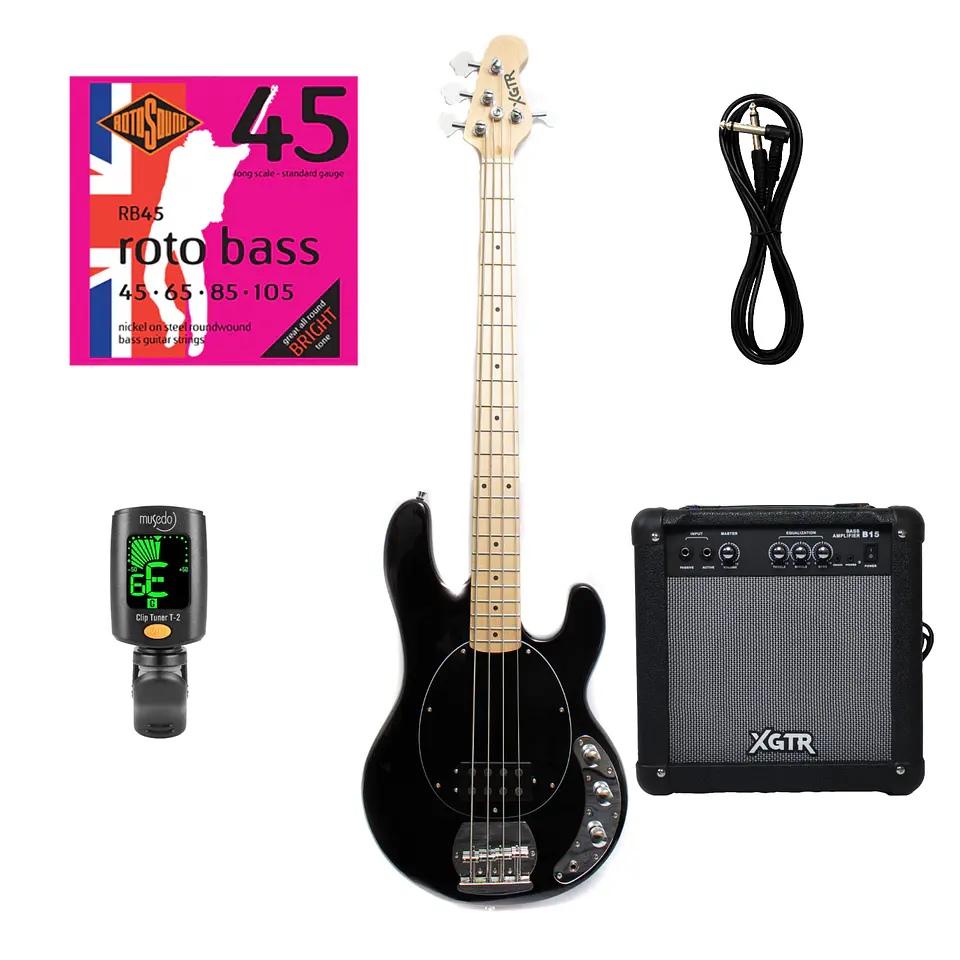 Pack Bajo Eléctrico Black XGTR MB100-BK 1