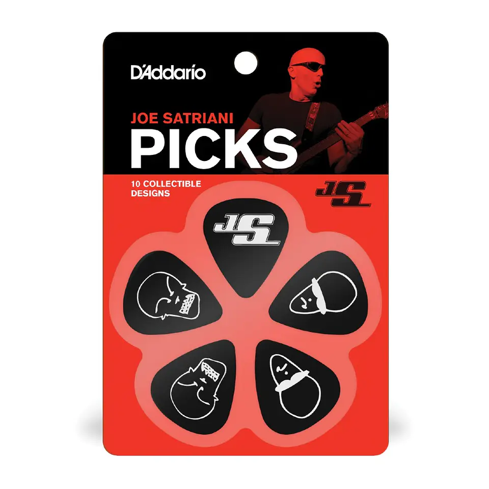 Uñetas Satriani Black (.70mm) 10 pack 1CBK4-10JS Daddario 3