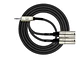 Cable Y Mini Plug-2Xlr Macho 3M Y-370Pr-3 Kirlin - Miniatura 1