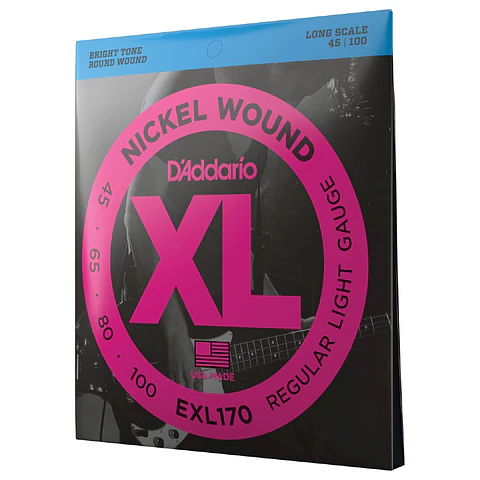 Set Cuerdas Bajo Long Scale 45-100 EXL170 Daddario