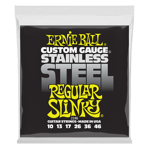 Set de cuerdas Ernie Ball Regular Slinky Inoxidable 10 – 46