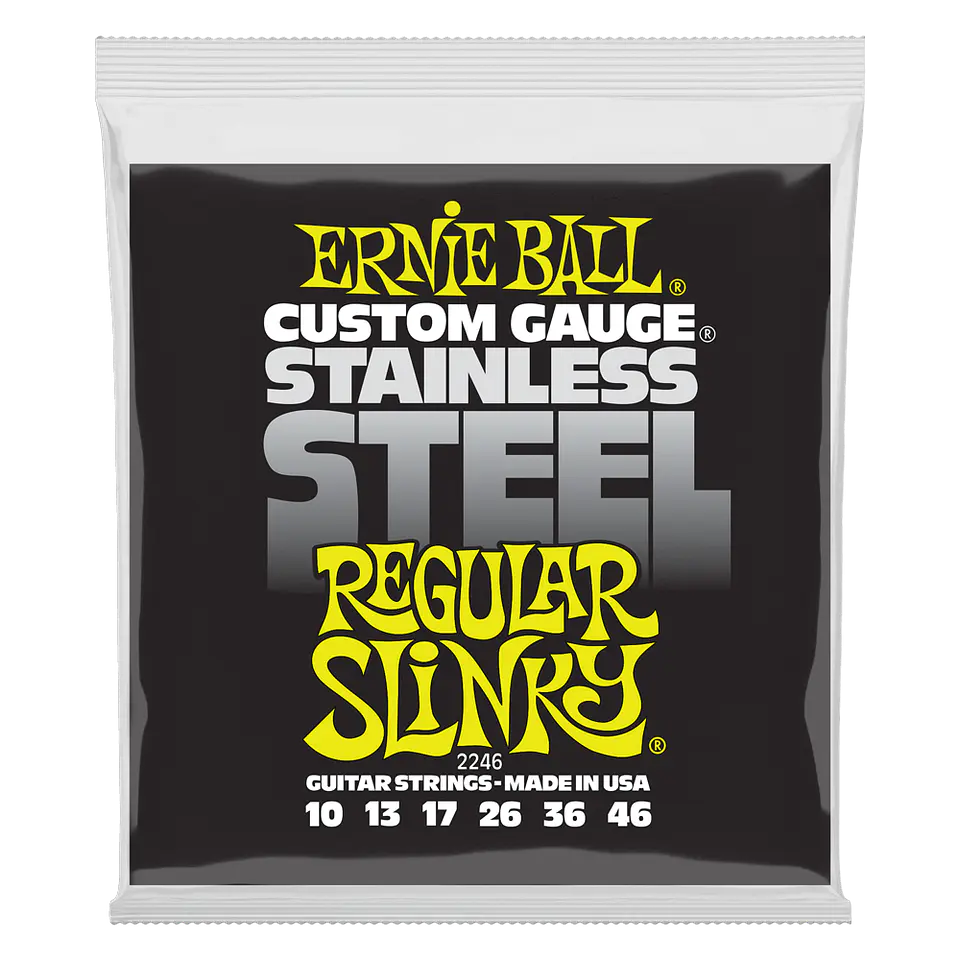 Set de cuerdas Ernie Ball Regular Slinky Inoxidable 10 – 46 1