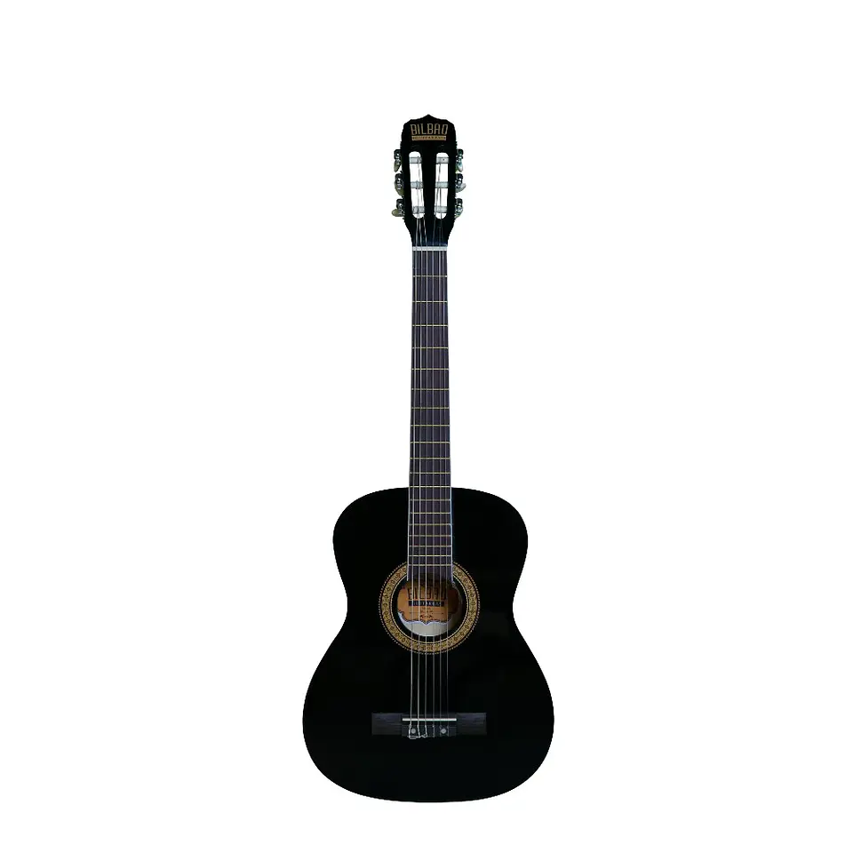 Guitarra Acústica Bilbao 3/4 BIL-34-BK + Funda 2