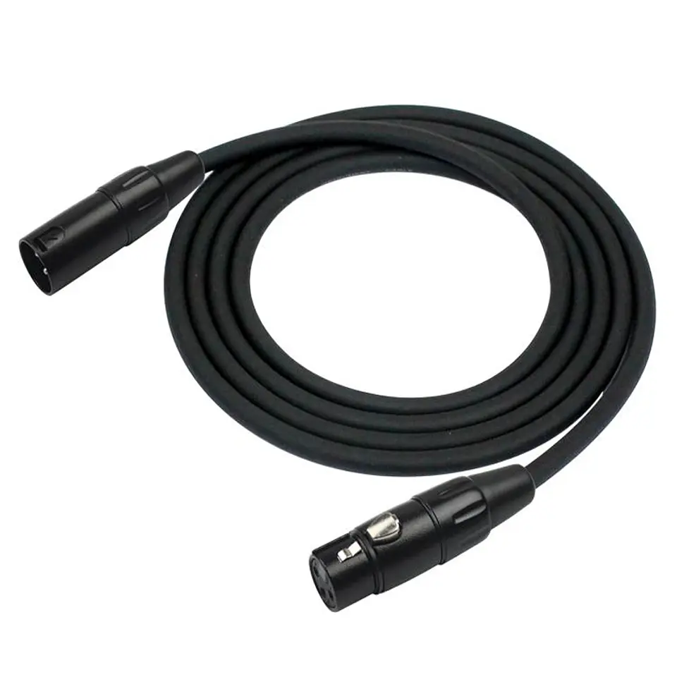 Cable Micrófono Negro Kirlin 6Mts Mpc-470Pb-6 3