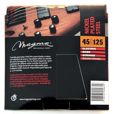 Set de Cuerdas Bajo Eléctrico BE165N Magma