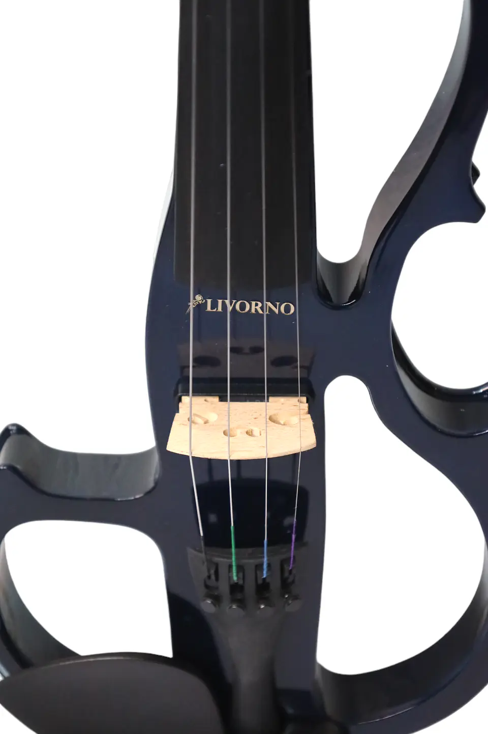 Violín Eléctrico Livorno 4/4 Azul LIV-E-41BL 3