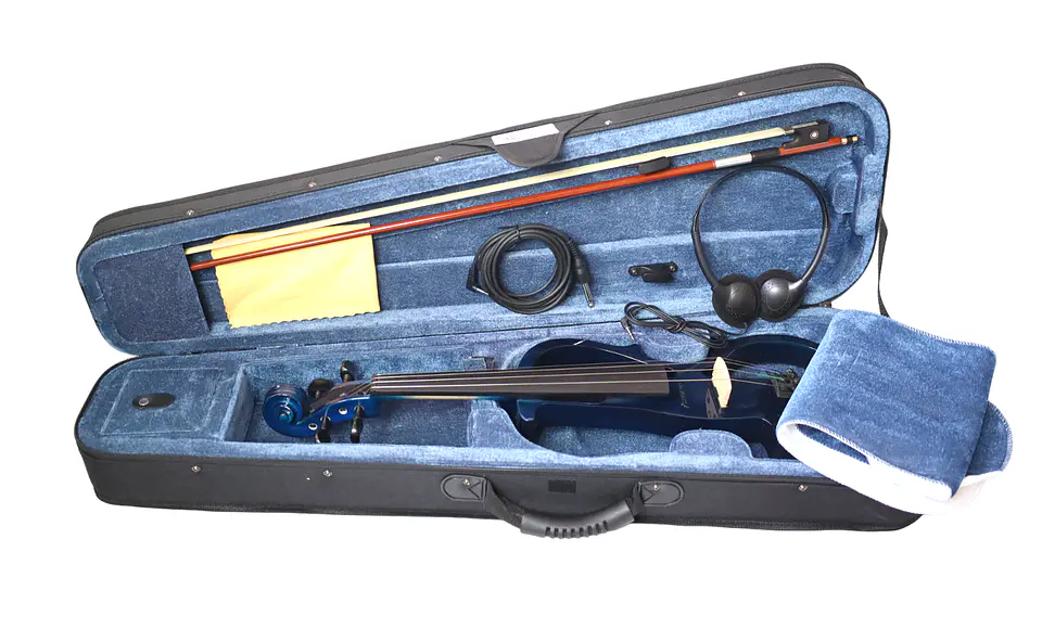 Violín Eléctrico Livorno 4/4 Azul LIV-E-41BL 5