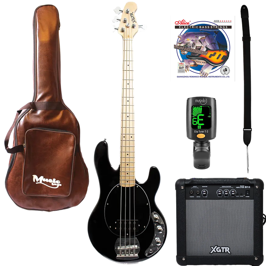 Pack bajo eléctrico MB100-BK Black XGTR