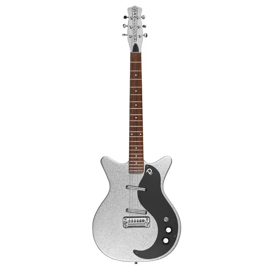 Guitarra Eléctrica Danelectro Silver Metal Flake 59Mj Smf 1
