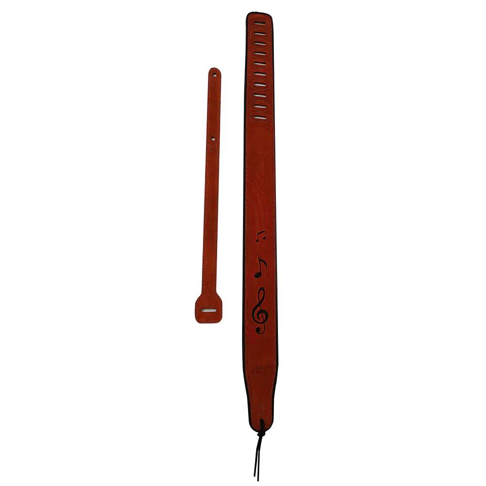 Correa Para Guitarra O Bajo Allegro Cuero EM ALL-LGST-32 1