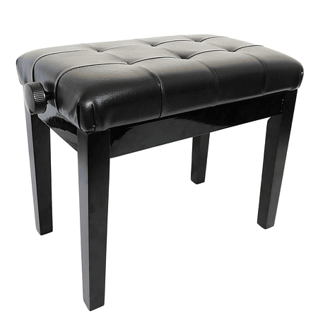 Banca Piso Silla Piano Negro Ajustable Deluxe Taurus TAU-070
