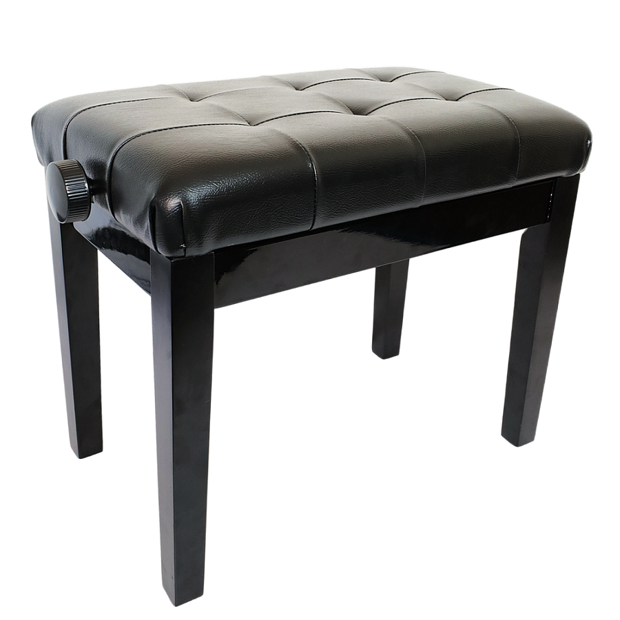 Banca Piso Silla Piano Negro Ajustable Deluxe Taurus TAU-070