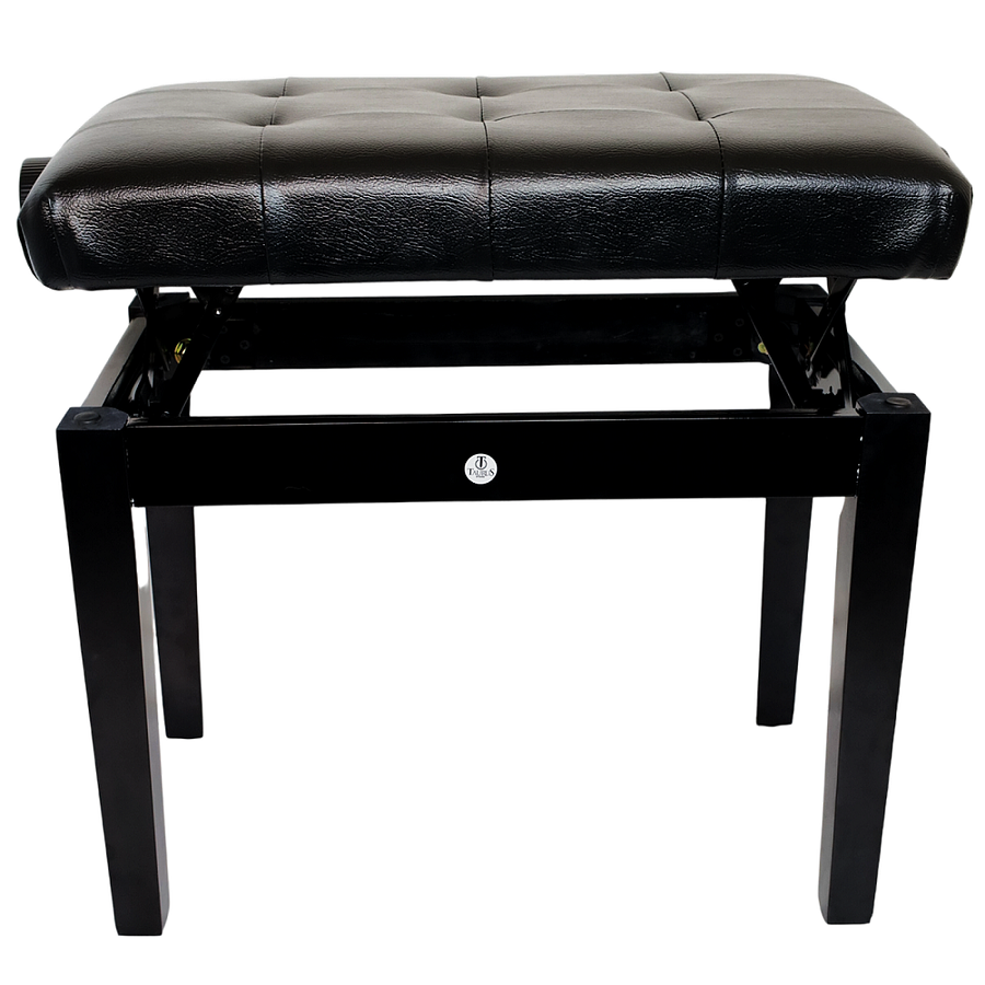 Banca Piso Silla Piano Negro Ajustable Deluxe Taurus TAU-070