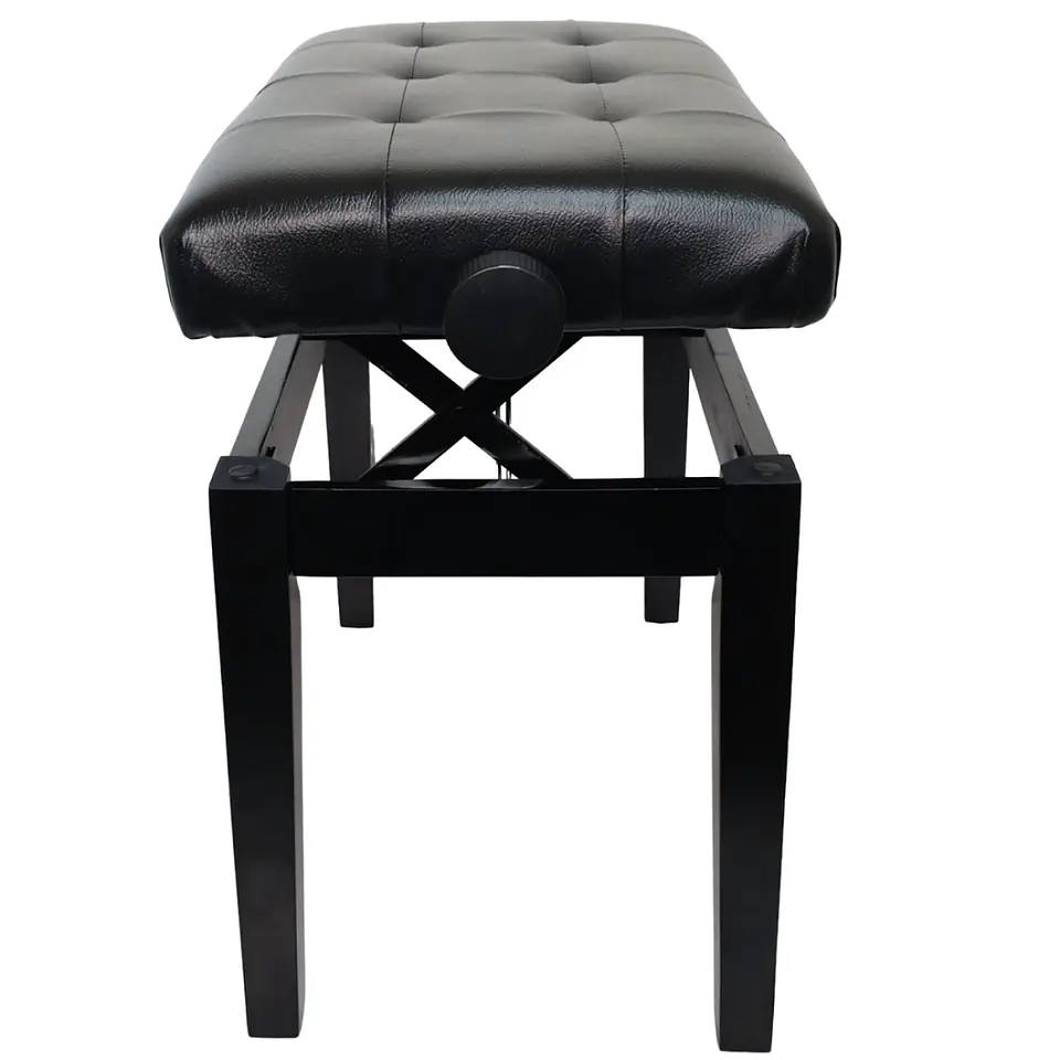 Banca Piso Silla Piano Negro Ajustable Deluxe Taurus TAU-070 5