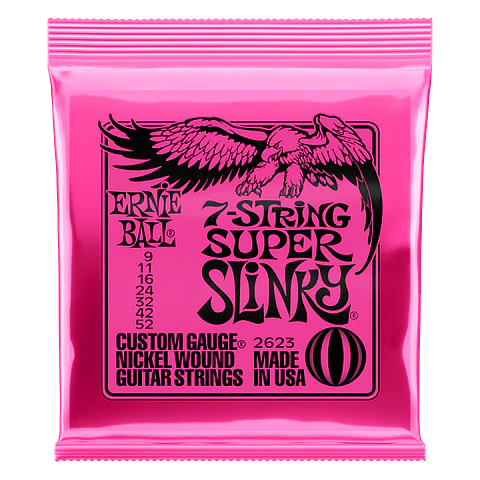Set 7 Cuerdas Guitarra Eléctrica 9-52 2623 Ernie Ball