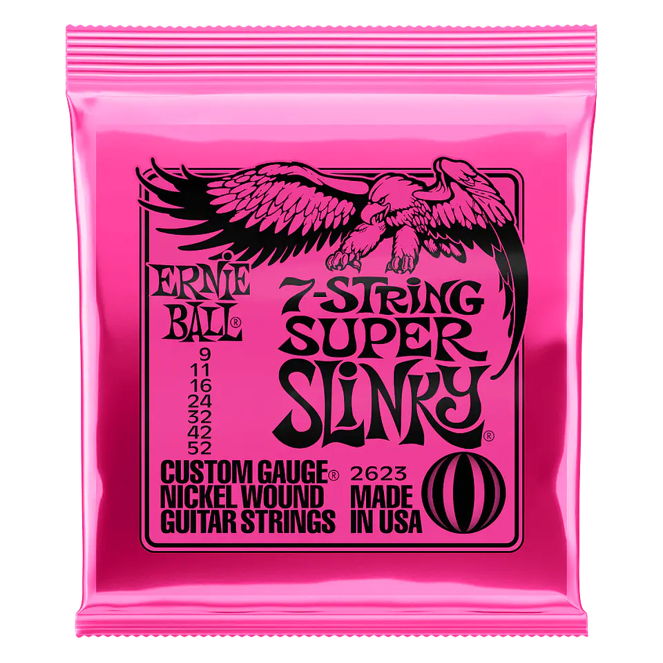 Set 7 Cuerdas Guitarra Eléctrica 9-52 2623 Ernie Ball 1