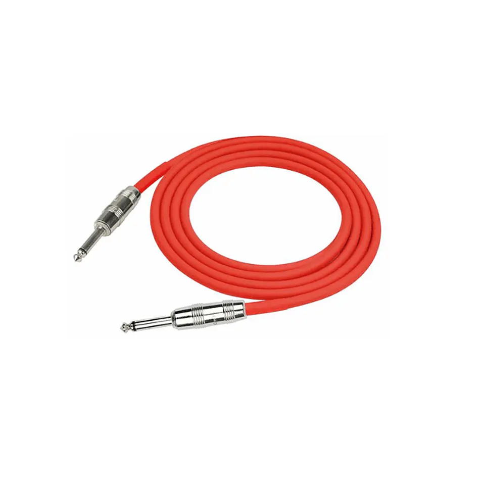 Cable Para Instrumento Rojo Plug Kirlin 6 Metros Ipcv-241-6 1