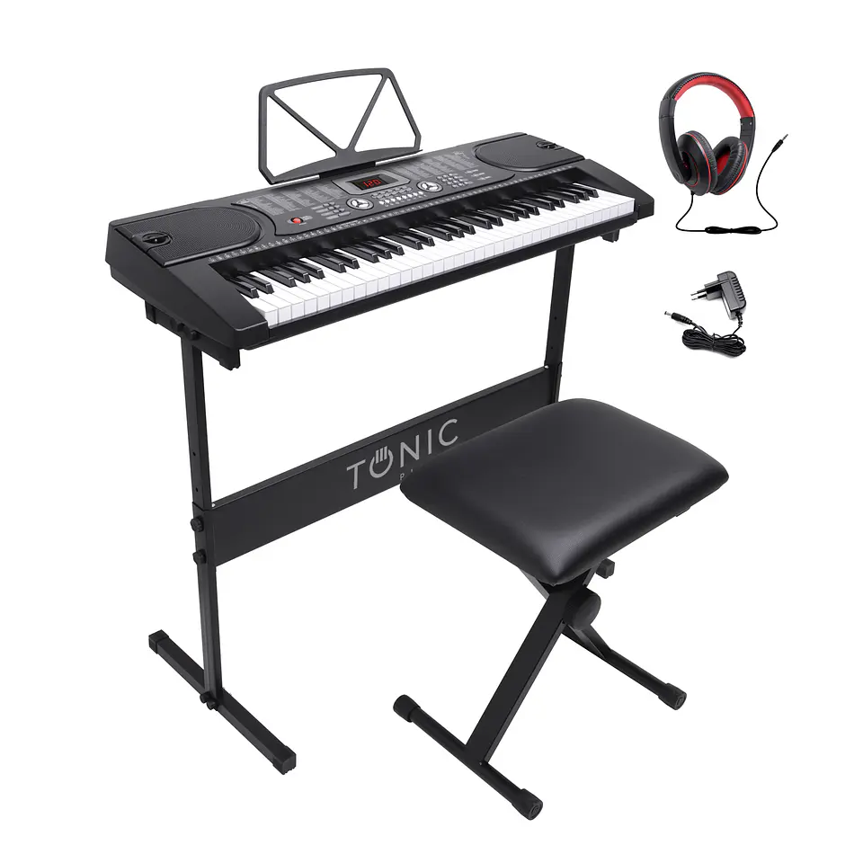 FULL PACK TON-600 TECLADO 61 NOTAS TONIC+STAND+SILLA Open Box 1