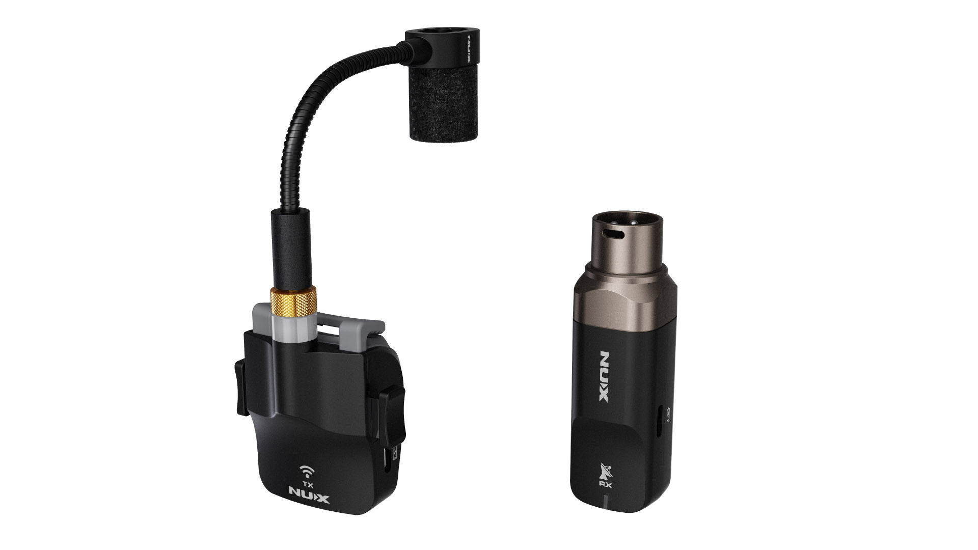 NUX-B6 proサックス用ワイヤレスシステム マイク Sistema Inalámbrico NUX para Instrumentos de Viento B-6