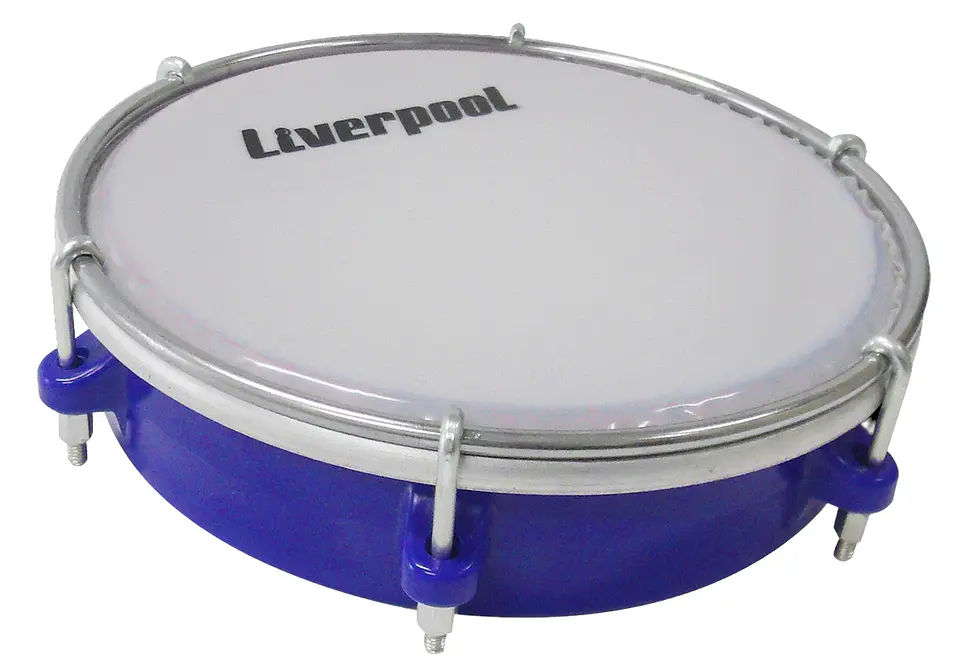 Tamborín Liverpool 6'' Azul TB-TAM-6A 1