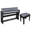 Pack Piano Digital Zimmer ZIM-2000-BLK + Silla de Piano Estándar AP-5126