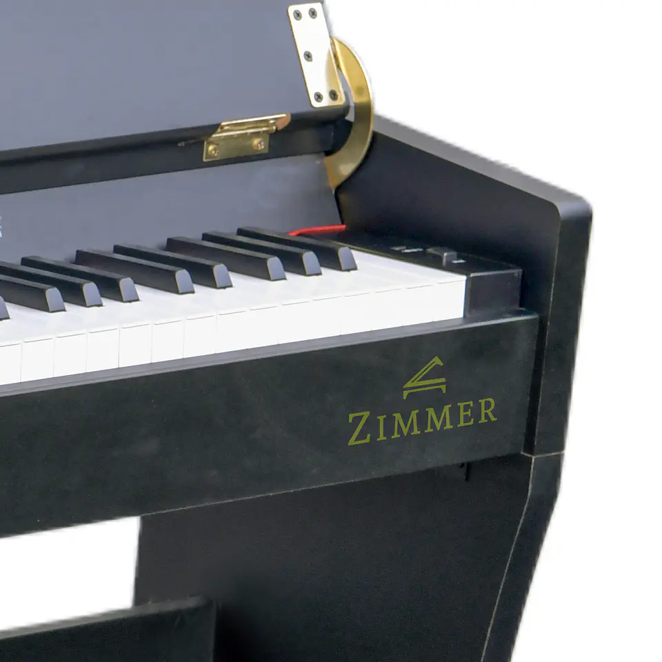 Pack Piano Digital Zimmer ZIM-2000-BLK + Silla de Piano Estándar AP-5126 3