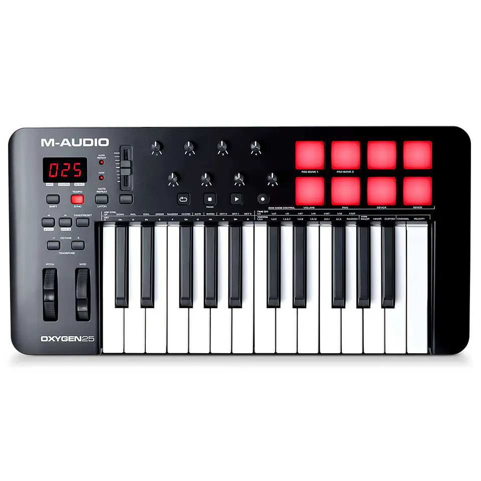 Controlador Midi Oxygen 25 Mkv M-Audio 1