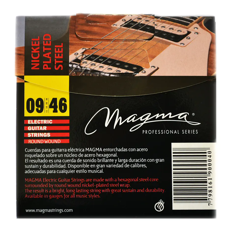 Set Cuerdas Guitarra Eléctrica GE130N Magma 2