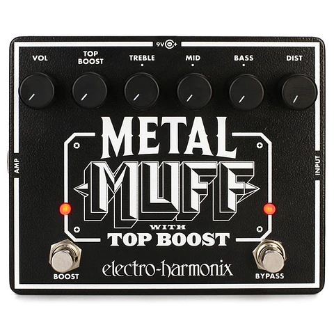 Pedal Distorsión Metal Muff Con Booster Electro-Harmonix