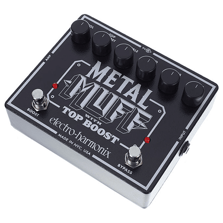 Pedal Distorsión Metal Muff Con Booster Electro-Harmonix