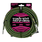 Cable de Instrumento Trenzado Verde/Negro 3m Ernie Ball 6077 - Miniatura 1