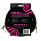 Cable de Instrumento Trenzado Verde/Negro 3m Ernie Ball 6077 - Miniatura 2