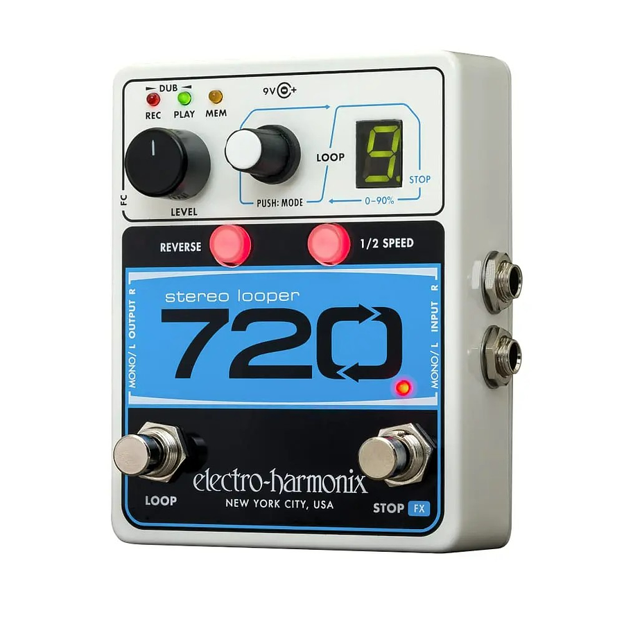 Pedal de Efecto Looper Electro-Harmonix Estéreo 720