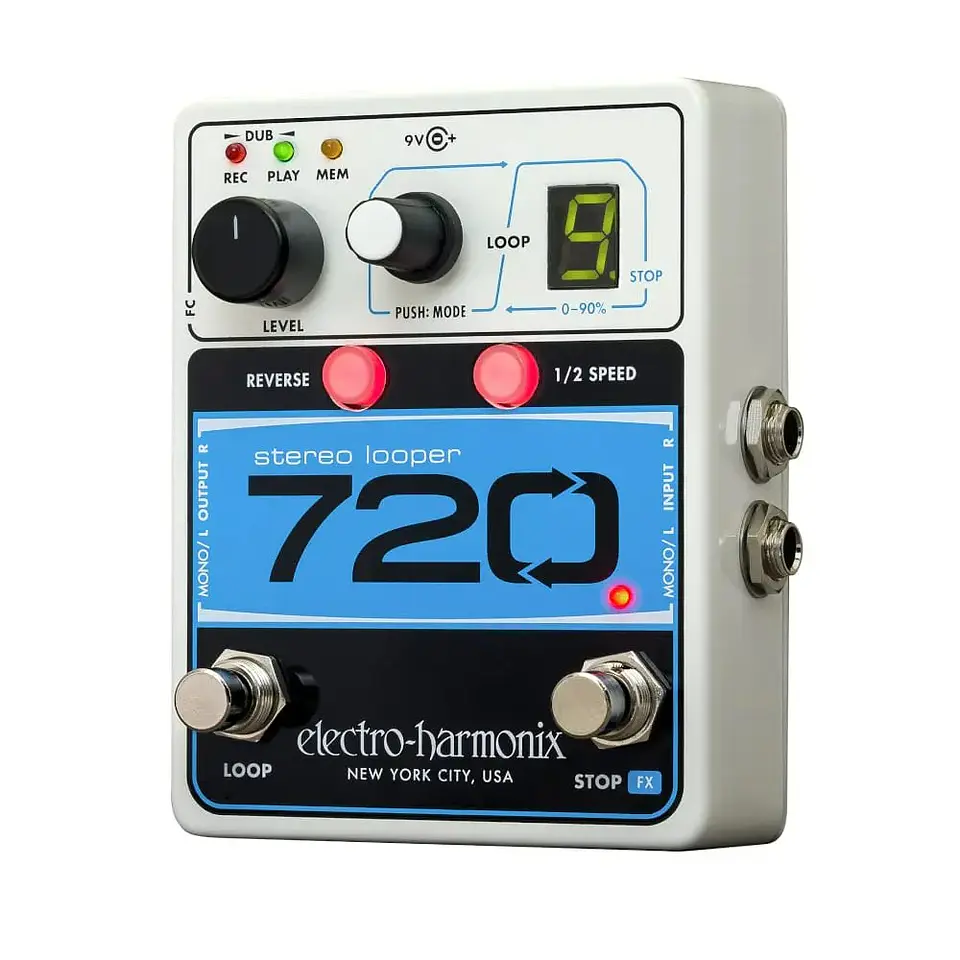 Pedal de Efecto Looper Electro-Harmonix Estéreo 720 1