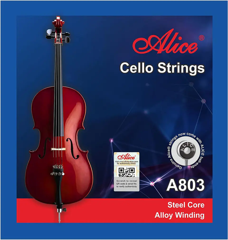 Cuerdas Violoncello Alice A803 1