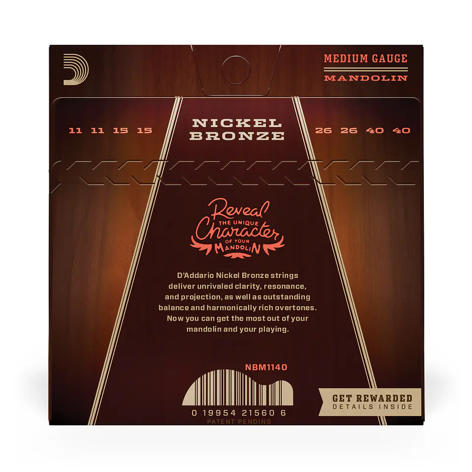 Set de cuerdas Mandolína Bronze 11-40 NBM1140 Daddario 3