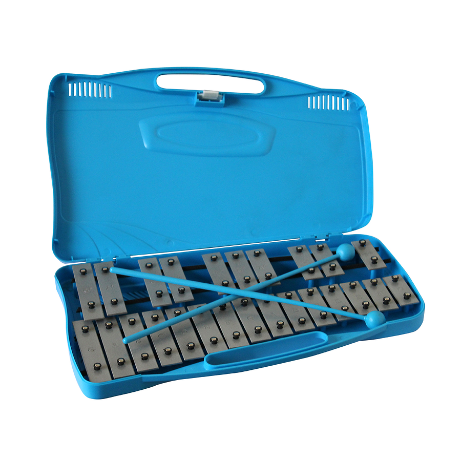 Metalófono Cromático 25 Tonos Azul All25W + Baqueta adicional Open Box