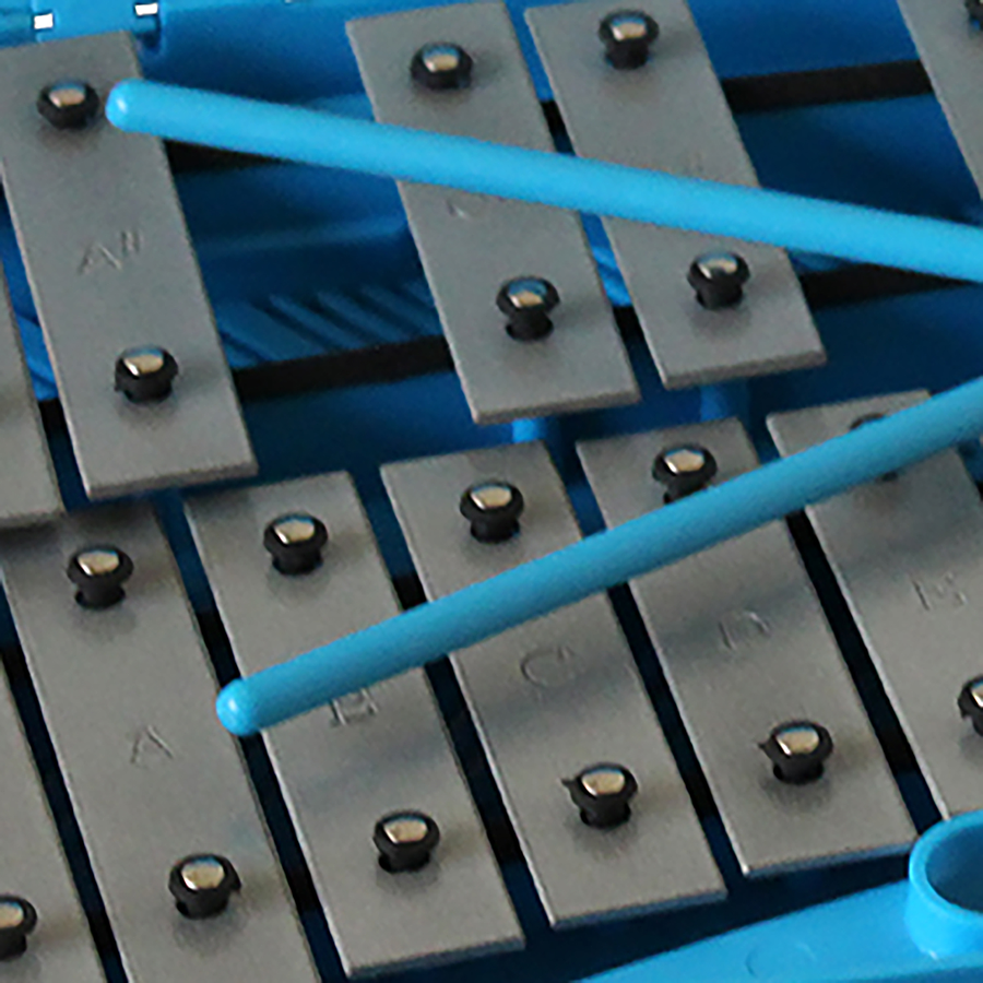 Metalófono Cromático 25 Tonos Azul All25W + Baqueta adicional Open Box