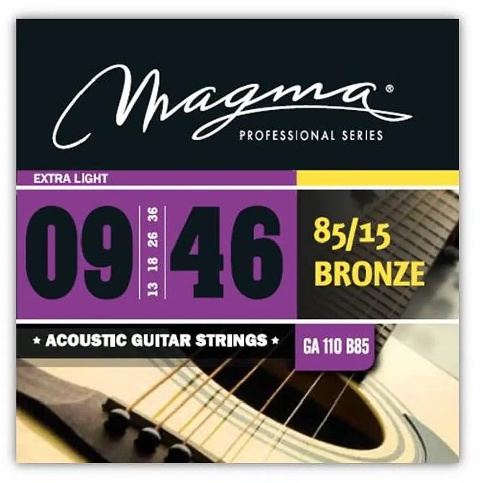 Set Cuerdas Guitarra Acustica GA110B85 Magma 2