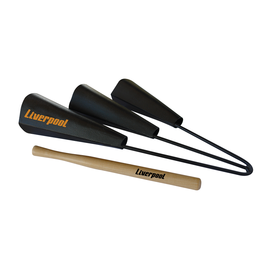 Agogó Liverpool triple pintado Negro AG-TRP