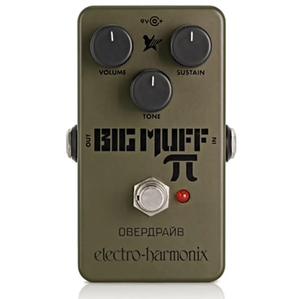 Pedal Dist & Fuzz Green Russian Big Muff PI Electro Harmonix 1