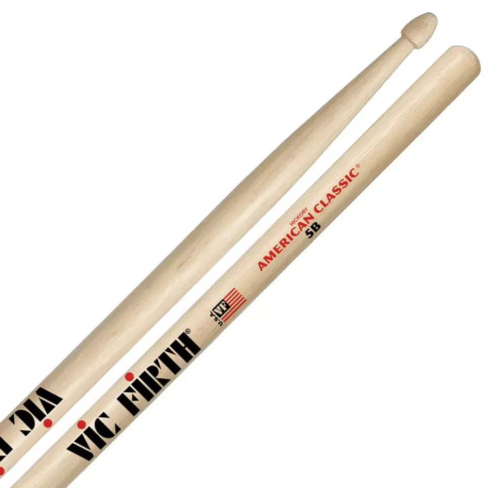 Baquetas Vic Firth 5B American Classic Punta de Madera 3