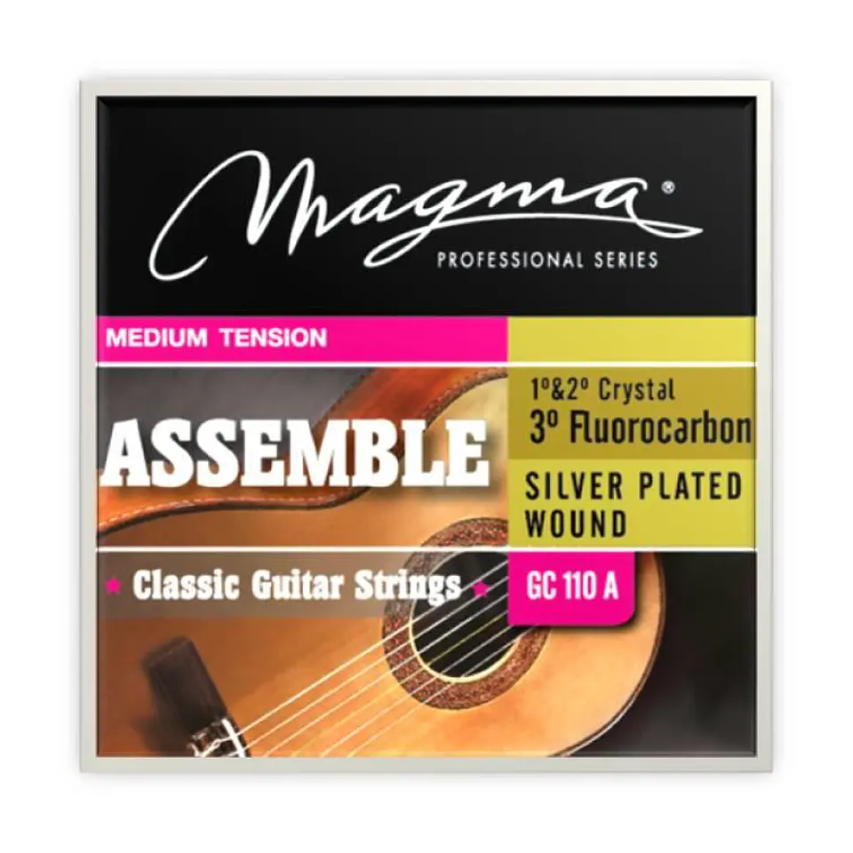 Set Cuerdas Guitarra Clásica Assamble GC110A Magma 2