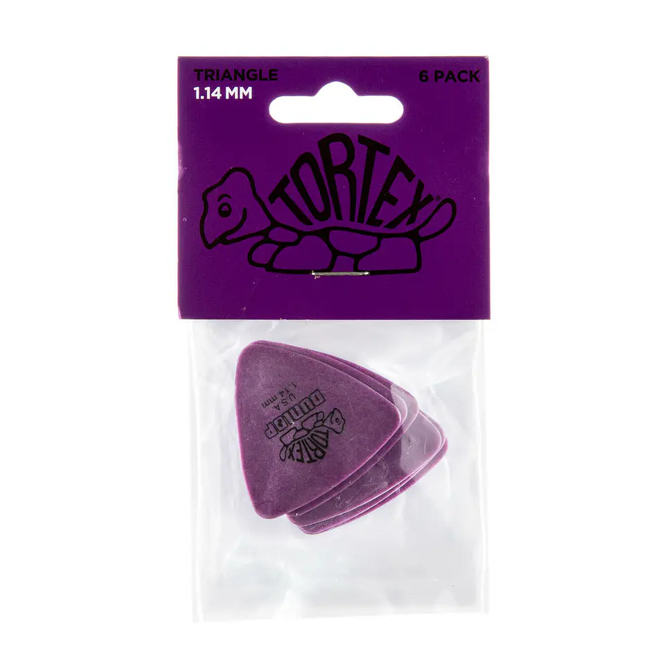 Uñetas Dunlop Tortex 431 Triangulares 1.14mm Pack 6un 3