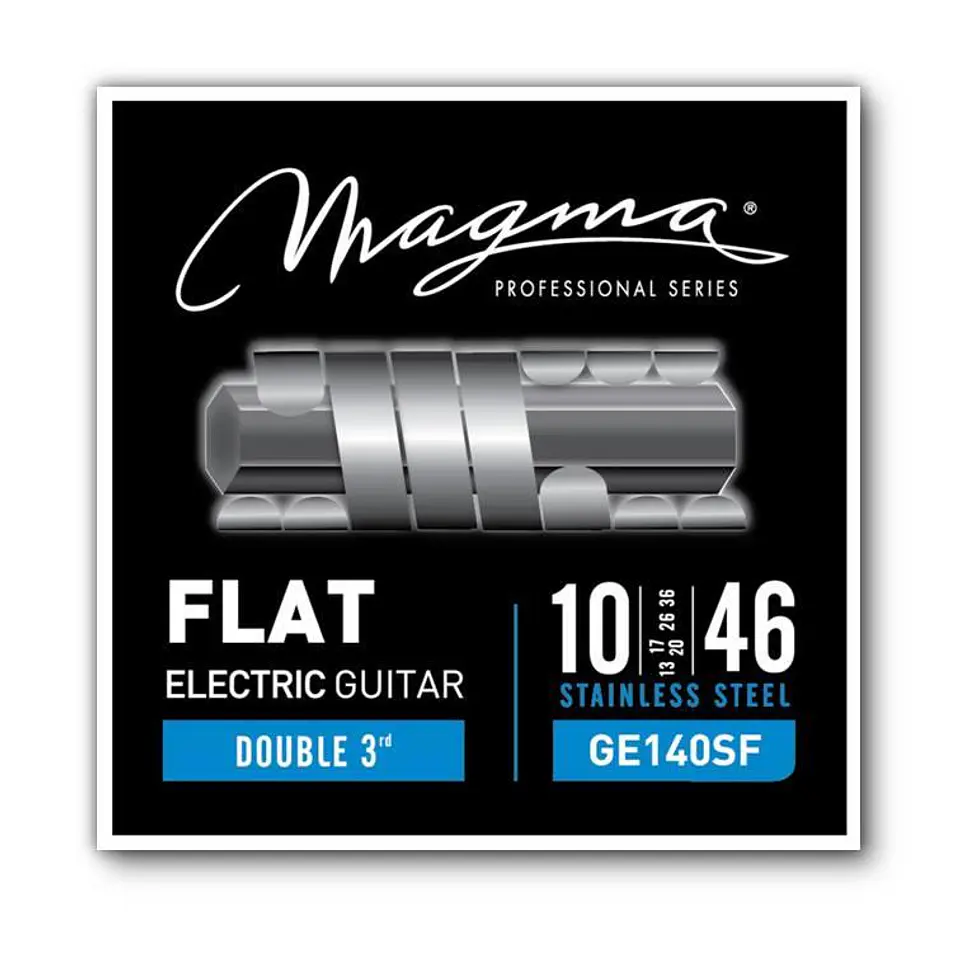 Set Cuerdas Guitarra Eléctrica  Flat GE140SF Magma 2