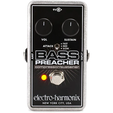 Pedal de Bajo Compresor/Sustain Preacher Electro Harmonix