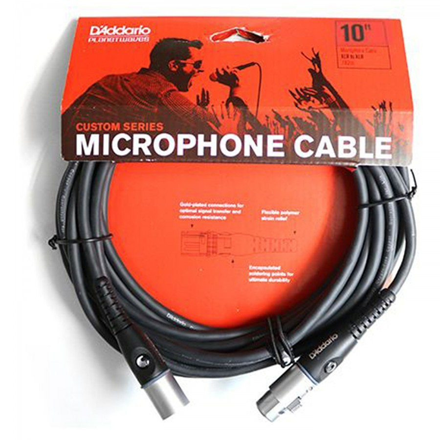 Cable Micrófono XLR 3mts. PW-M-10 Daddario