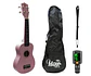 Full Pack Ukelele Soprano Hana Rosado + Afinador Cromático Clip + Strap Ukelele Allegro - Miniatura 1