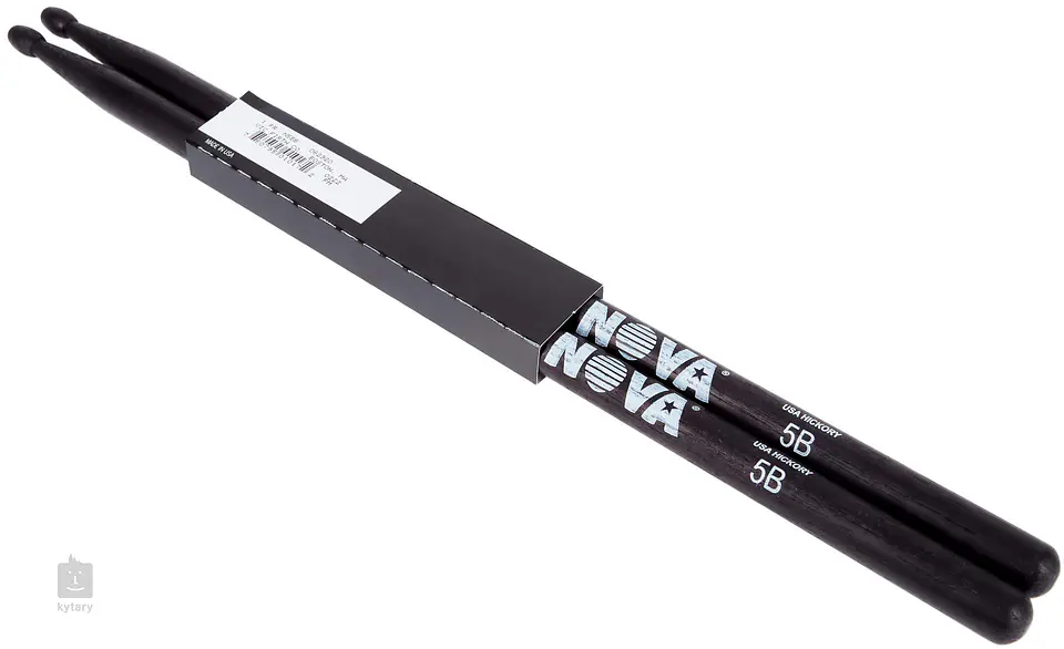 Baquetas Vic Firth 5B NOVA Black Punta de Madera 1